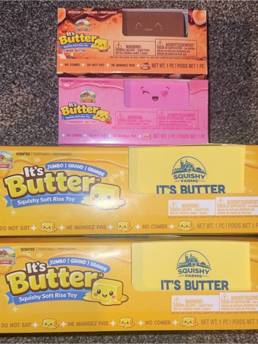 Butter Scented Squishy Toy Bundle - Jumbo Size - Brand New